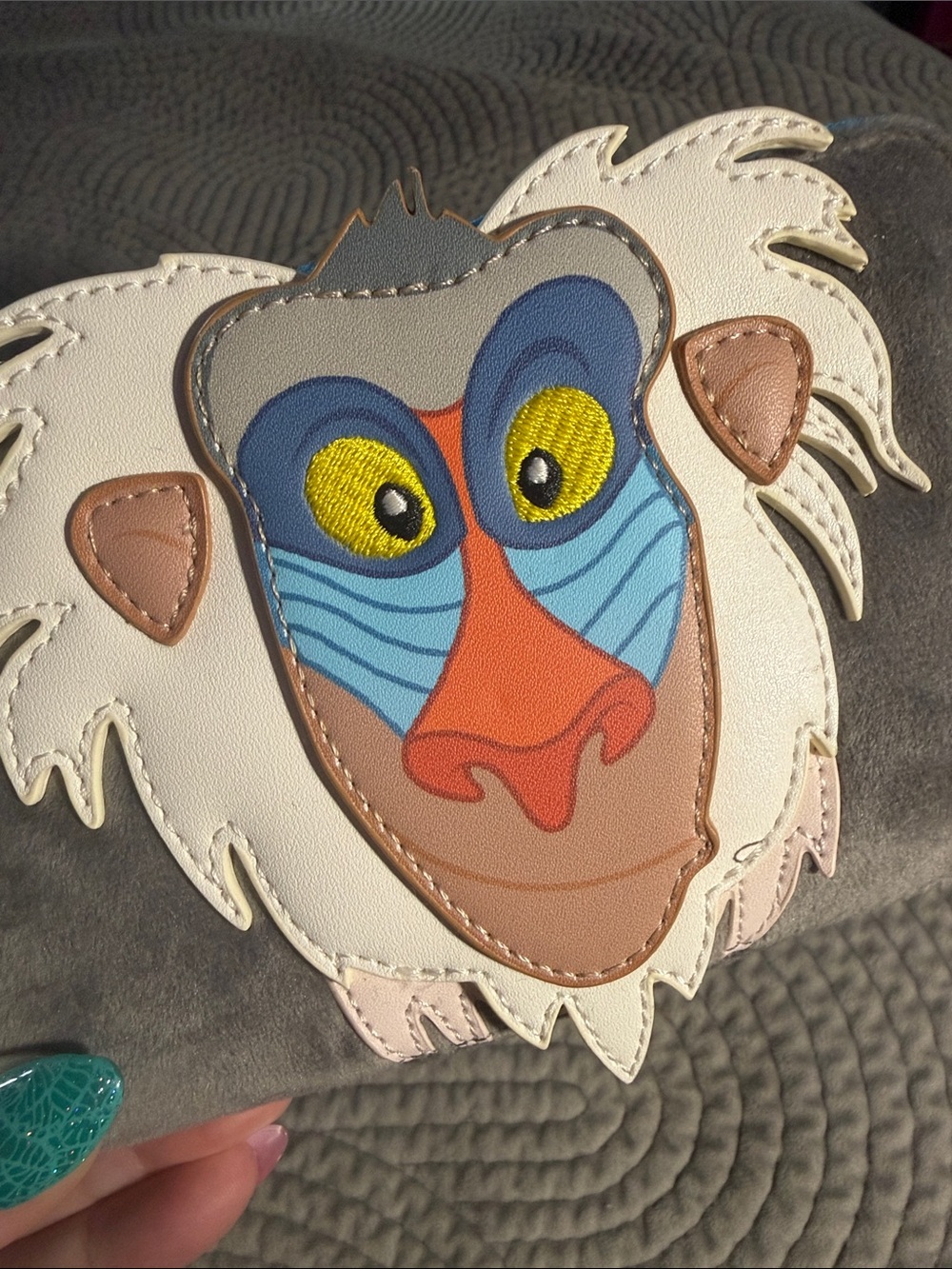 Colorful Squash Banana Rafiki Loungefly Wallet, The Lion King. EUC